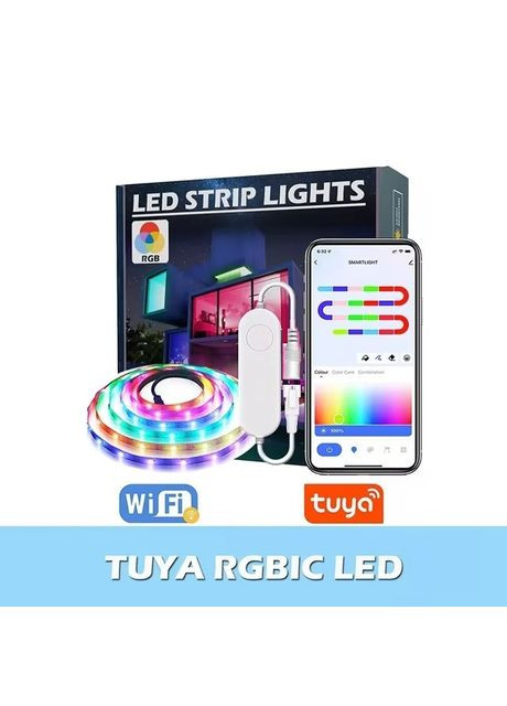 Wi-Fi Адресна світлодіодна стрічка 5 метрів 300 світлодіодів No Brand (334302336)