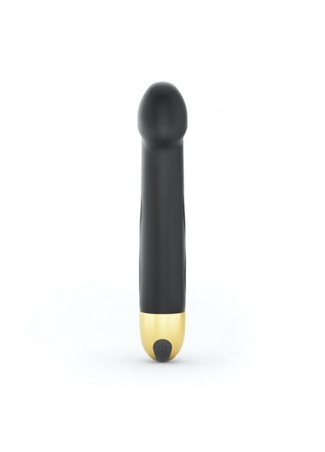 Вибратор Real Vibration M Gold 2.0: Роскошная G-spot стимуляция, "Реальная Вибрация", 3,7см, Черный Dorcel (371388655)