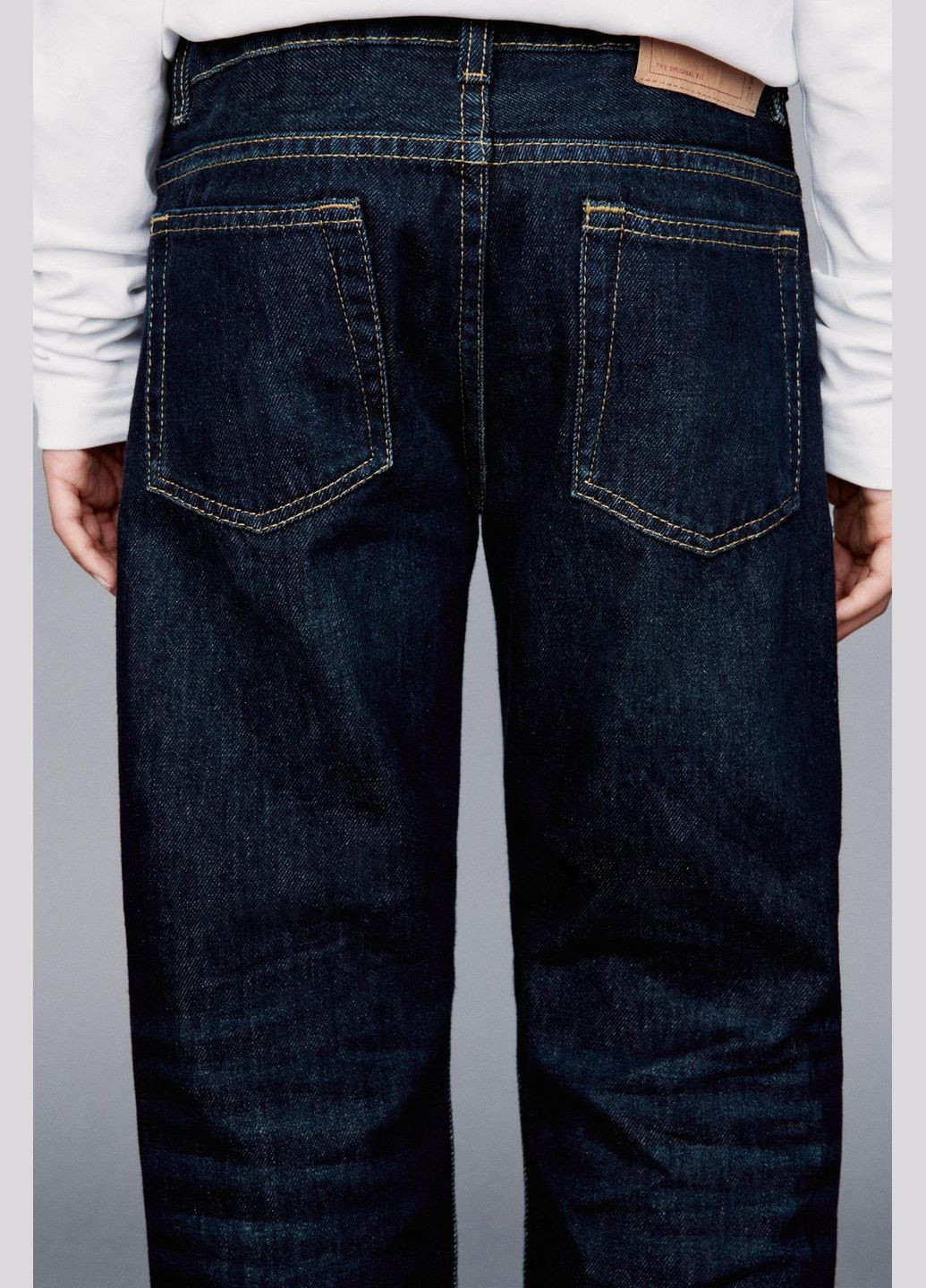 Темно-синие джинсы детские для мальчика original fit 4152/714 140 см синий Zara