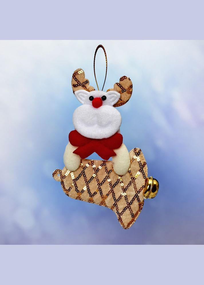 Фигурка-подвеска новогодняя "Santa Snowman" 16см Home (307078803)