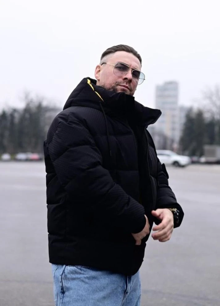 Чорна зимня куртка зимова стильна сезон 2026 drapp модна чоловіча No Brand