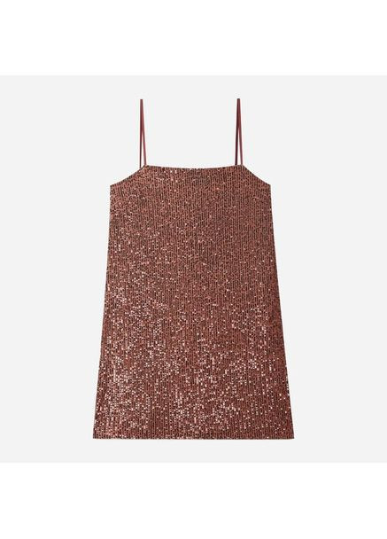 Коричневое платье весенне-летнее Stradivarius