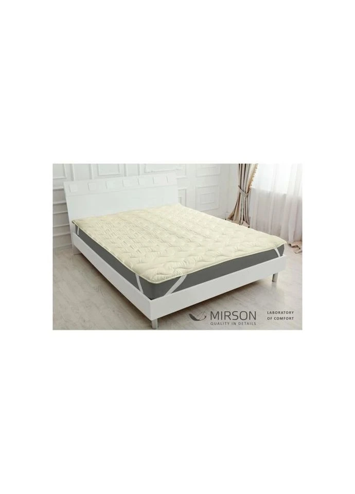 Наматрацник Eco Light №1717 Wool Air-line на гумці по кутах Pink 80x200 см (2200002889223) Mirson (314969951)