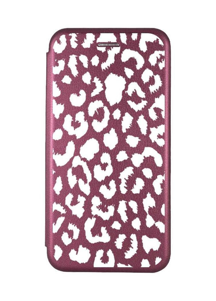 Чехол-книжка с рисунком на Samsung Galaxy A06 (A065) Леопардовый принт Белый (принт 375) Creative (355387515)