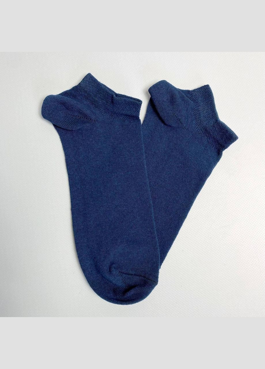 Тёмно-синие набор женских коротких носков на 16 пар 36-40 г в коробке с лентой лето Vakko (307714970)