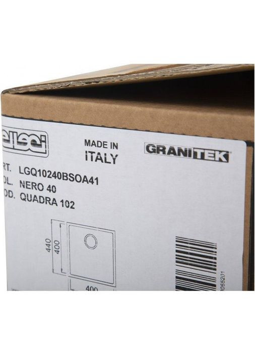 Кухонне миття Q 102 UNDER TOP nero 40 ELLECI (314863816)