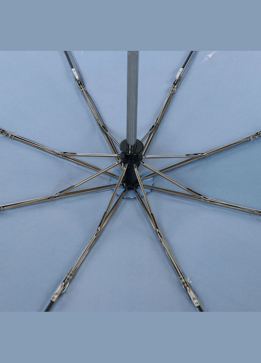 Синя міцна жіноча парасолька антивітер котики Trust середня система антивітер (322826381)