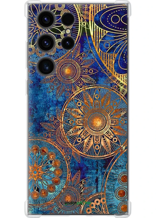 Чехол на Samsung Galaxy S23 Ultra Золотой узор "678sp-2906-70447" Endorphone (331617929)