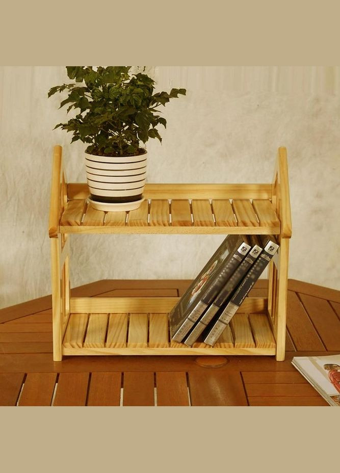 Підставка для квітів з дерева Ла-Фельгера 2 ваніль (ЦВП-204002) No Brand (328225726)