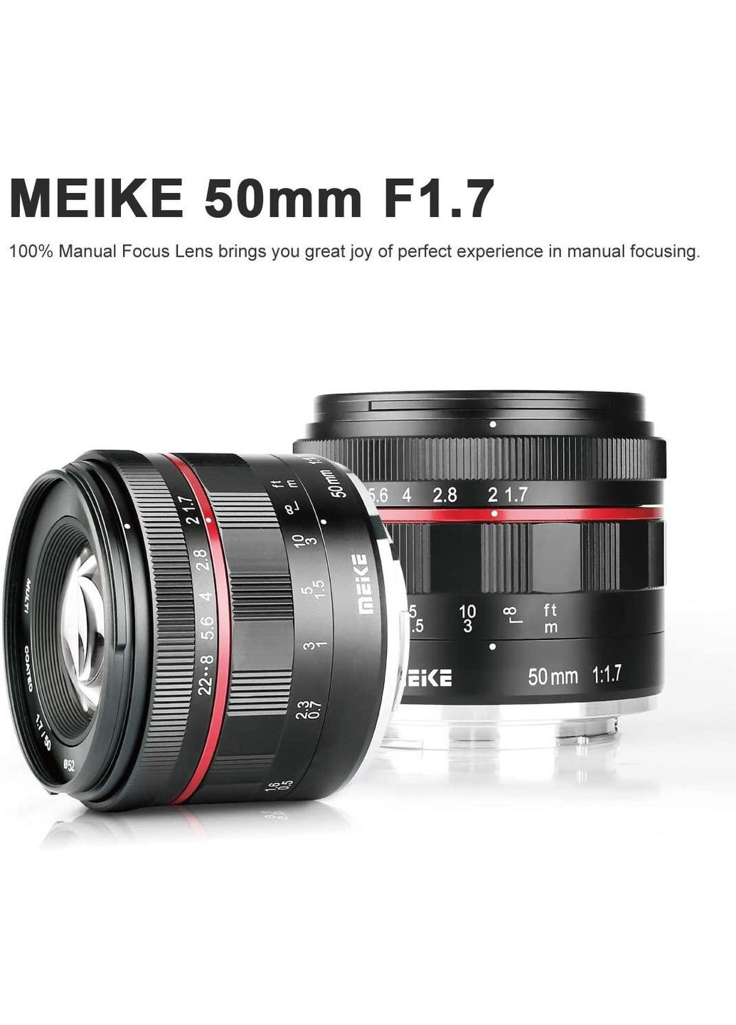 Объектив 50 mm F/1.7 MC (MK-50 F1.7) для Nikon Z (беззеркалки Z-mount) Meike (372477207)