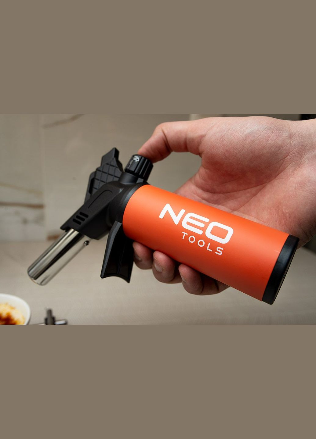 Паяльник газовий, п’єзозапалювання, 1200°C, об’єм 12.6г, 0.286кг Neo Tools (314931398)