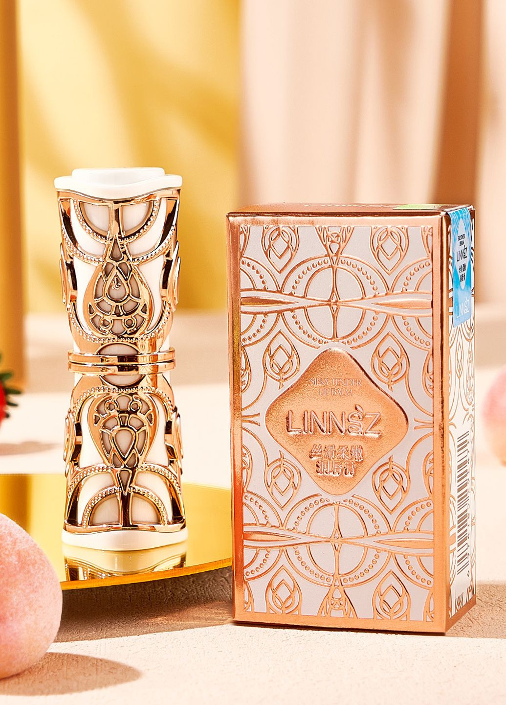 Бальзам для губ персиковый вкус 1 (545) GuSHiYutA (349810207)