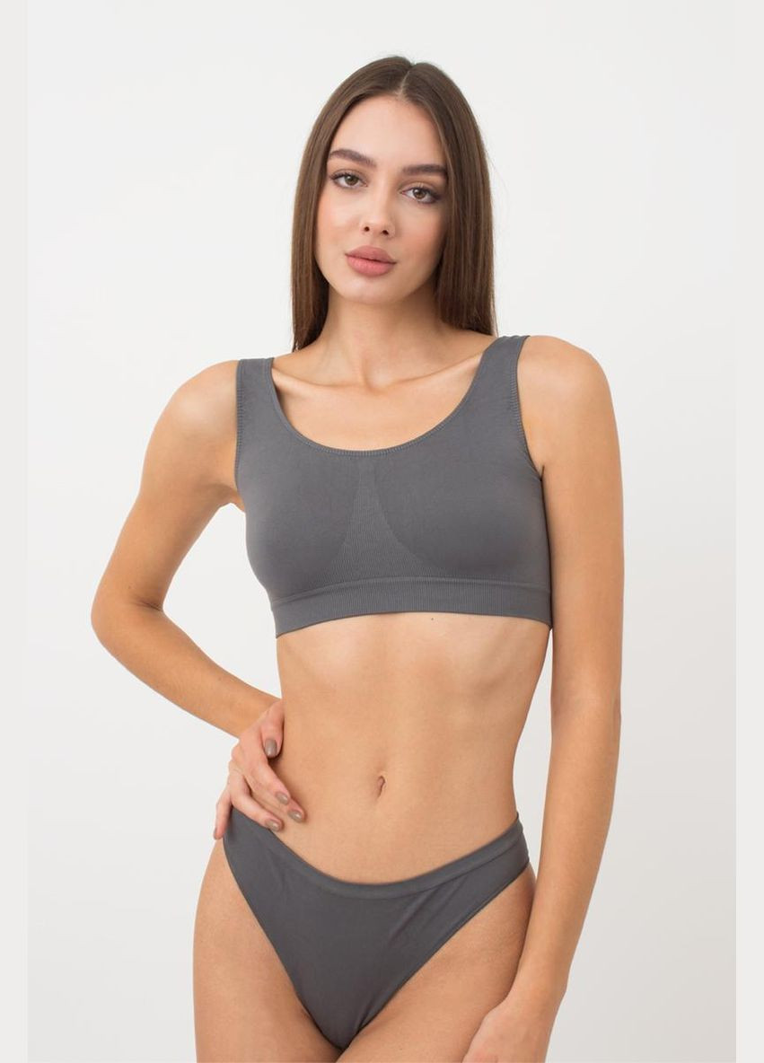 Бесшовный топ на широких бретелях Giulia TOP WITH STRAPS (302297452)