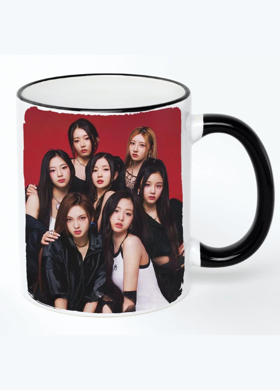 Чашка BABYMONSTER K-pop #003 (кружка, кружка) Белая с черной ручкой 330 мл No Brand (322715559)