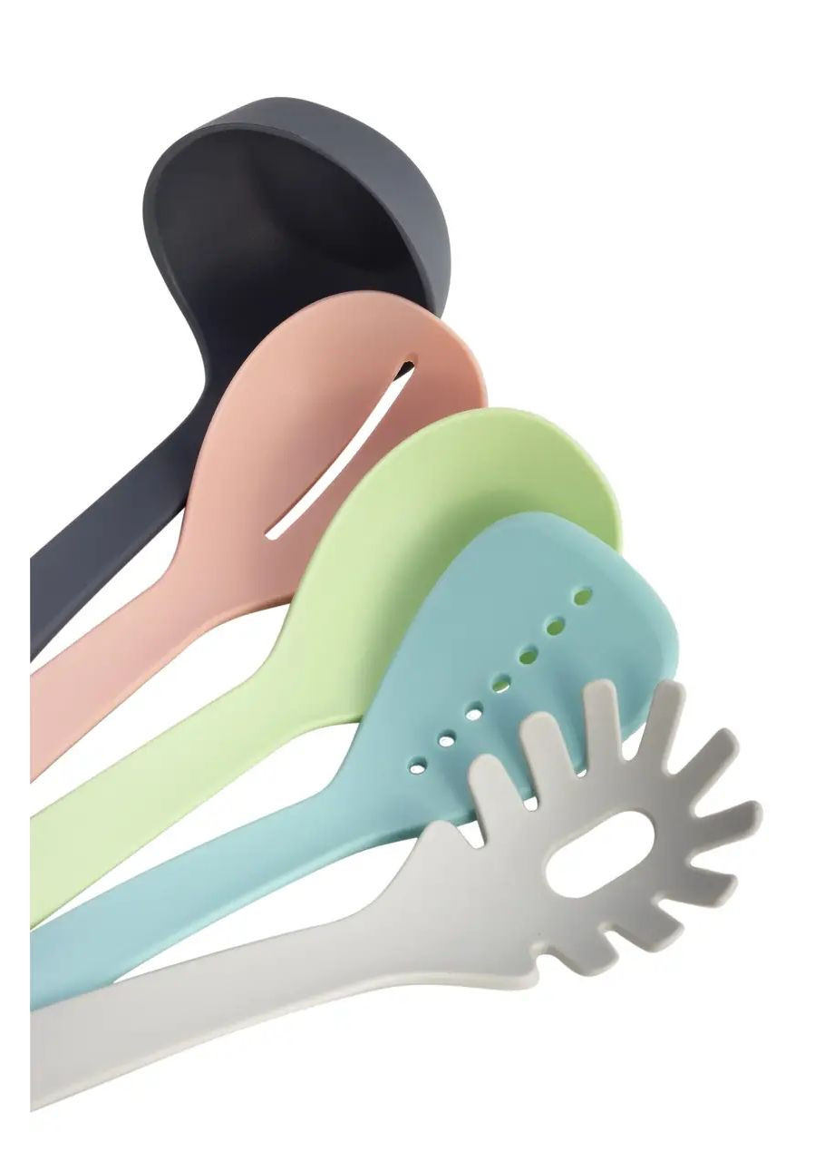 Набір кухонного приладдя з підставкою 5 предметів нейлонові KM- hjk Kamille 5237 (360880121)