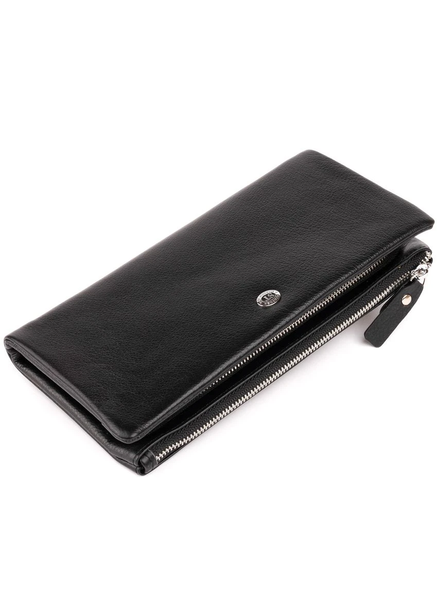 Кошелек-клатч из кожи с карманом для мобильного 19310 st leather (391771719)