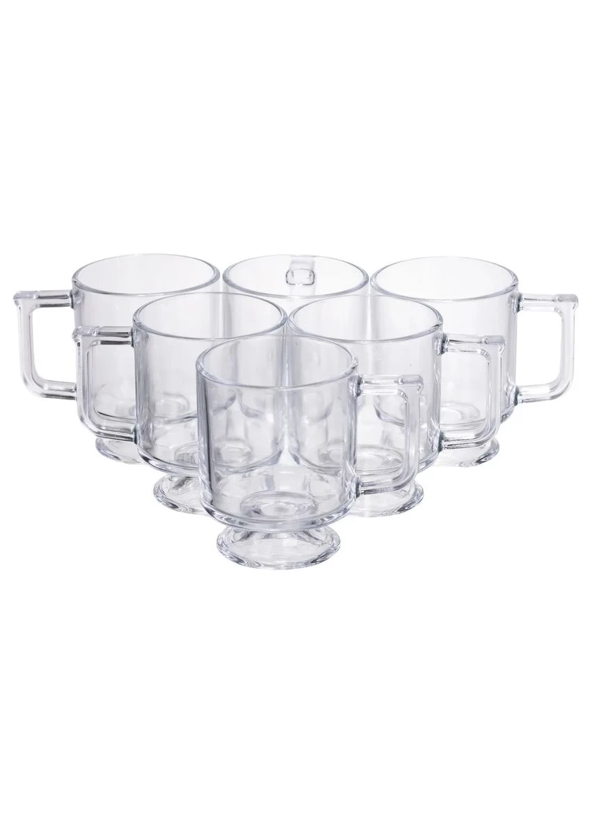 Набор чашек 6 шт Goblet стекло 300 мл прозрачное ProDobro (396857562)