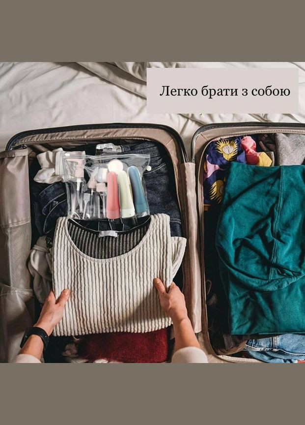 Дорожный набор емкостей для путешествий 11 шт с прозрачной сумкой для хранения комплект флаконов для жидкостей No Brand (323017463)