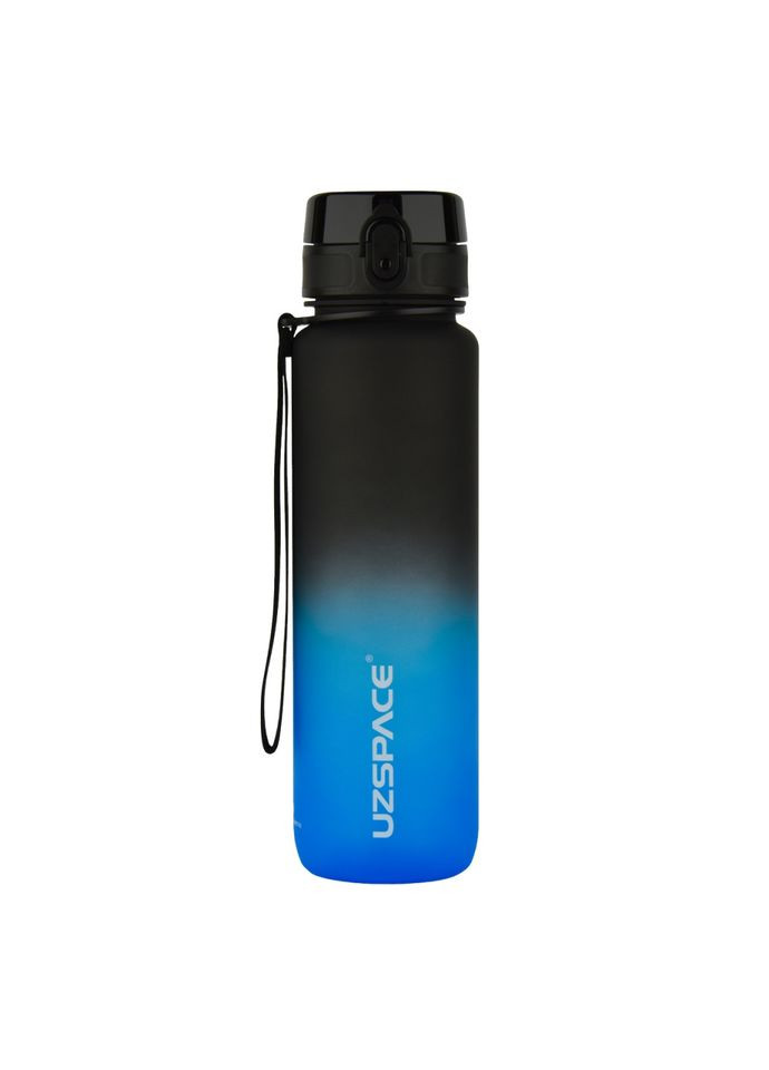 Бутылка для воды 3038(Black-Blue) 1000 мл, черно-синяя Uzspace (345877308)
