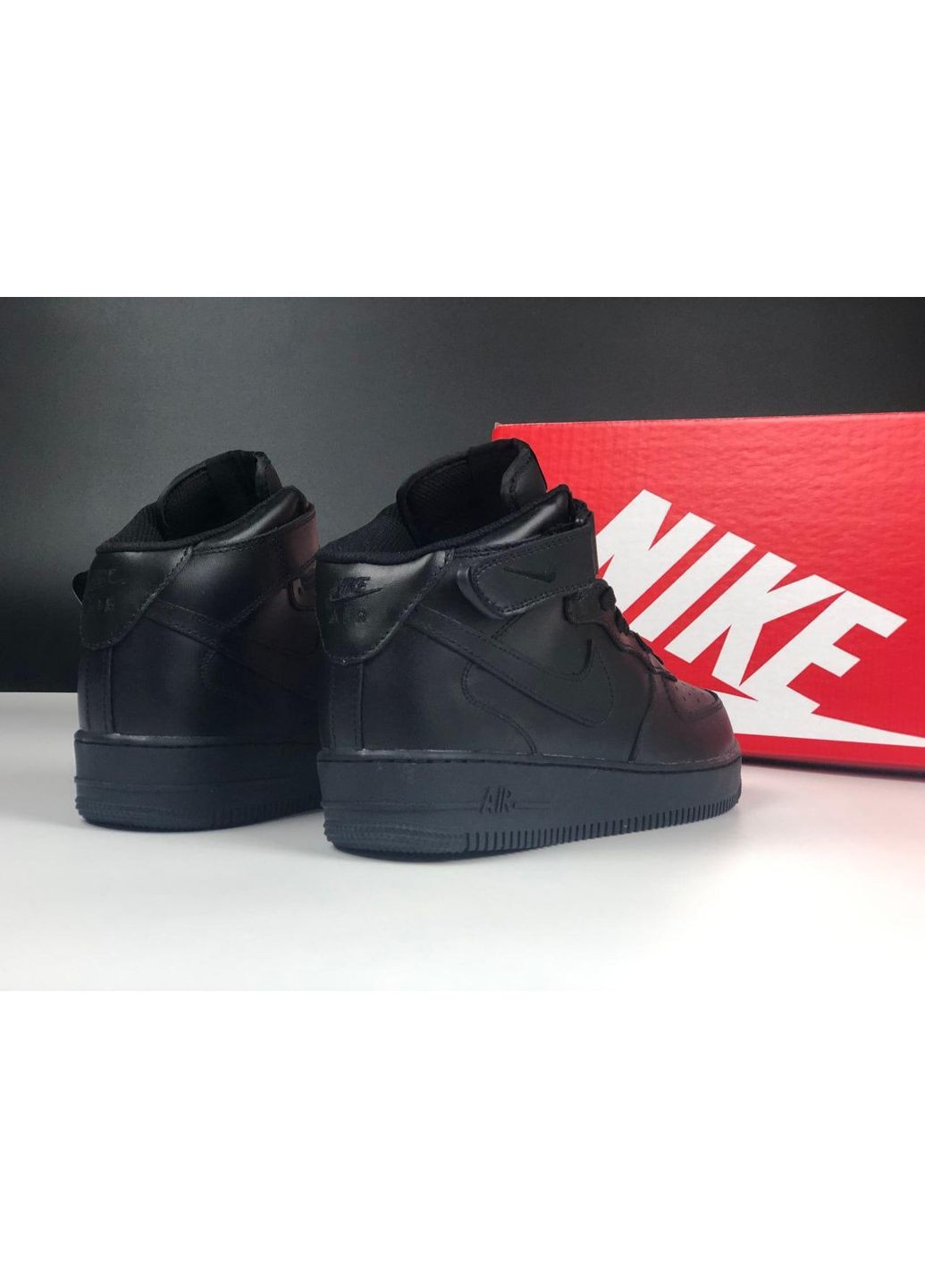 Черные зимние черные зимние мужские кроссовки зима/мех No Brand