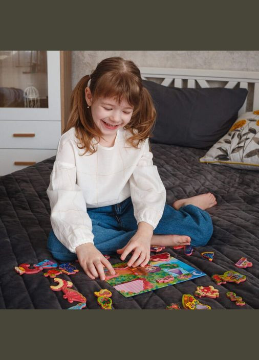 Магнитная игра для детей "Клубничная принцесса" RK206003 Vladi toys (300386971)