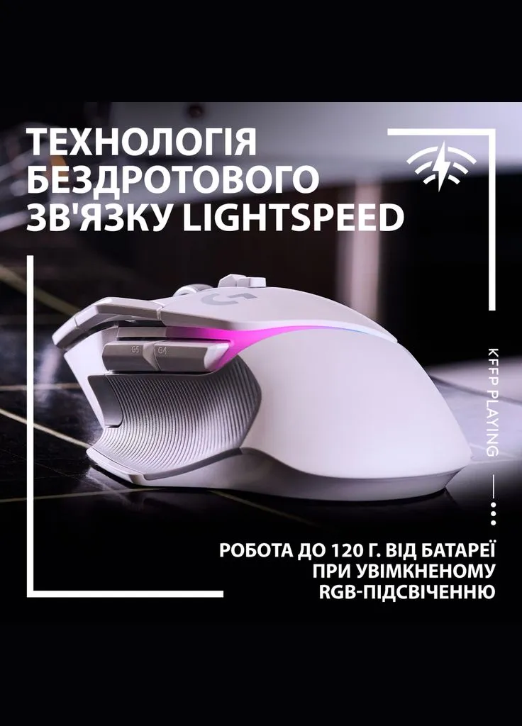 Мишка G502 X Plus Wireless White (910-006171) Logitech (282001091)