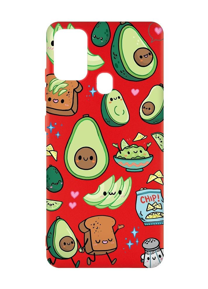 Матовый чехол на Samsung Galaxy M30s/M21:: Милашки авокадо каваи (принт 305) Creative (360695423)