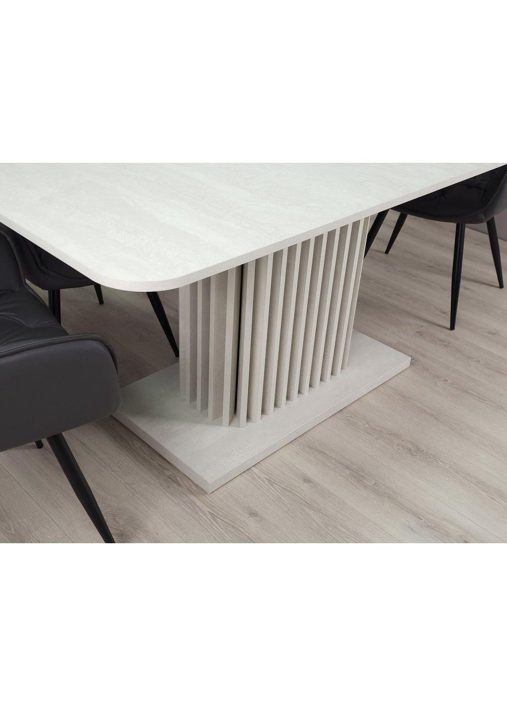 Стіл CASANDRA S/A MAX антрацит/шовковий камінь Intarsio (371993818)