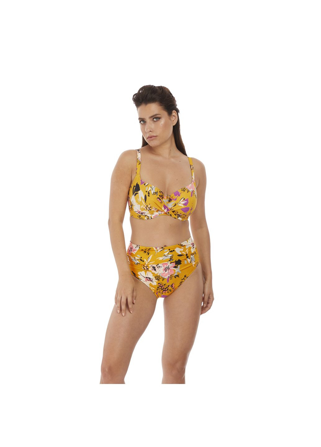 Желтый летний купальник раздельный 6950-6956 раздельный, балконет Fantasie Florida Keys