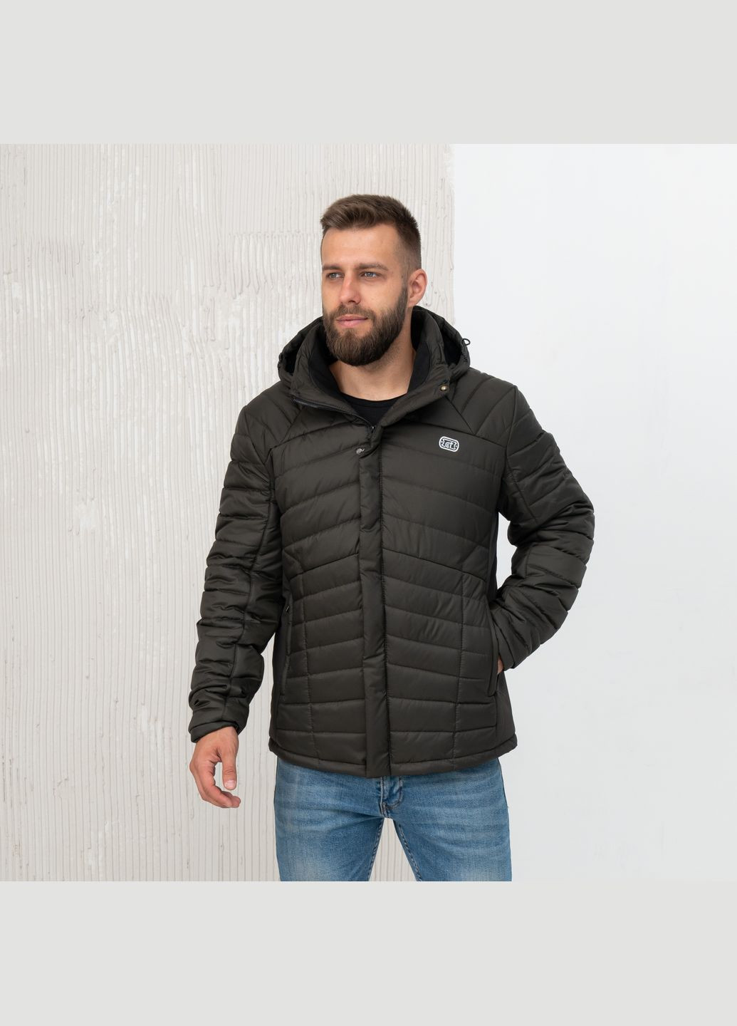 Оливковая (хаки) демисезонная демисезонная мужская куртка большого размера SK