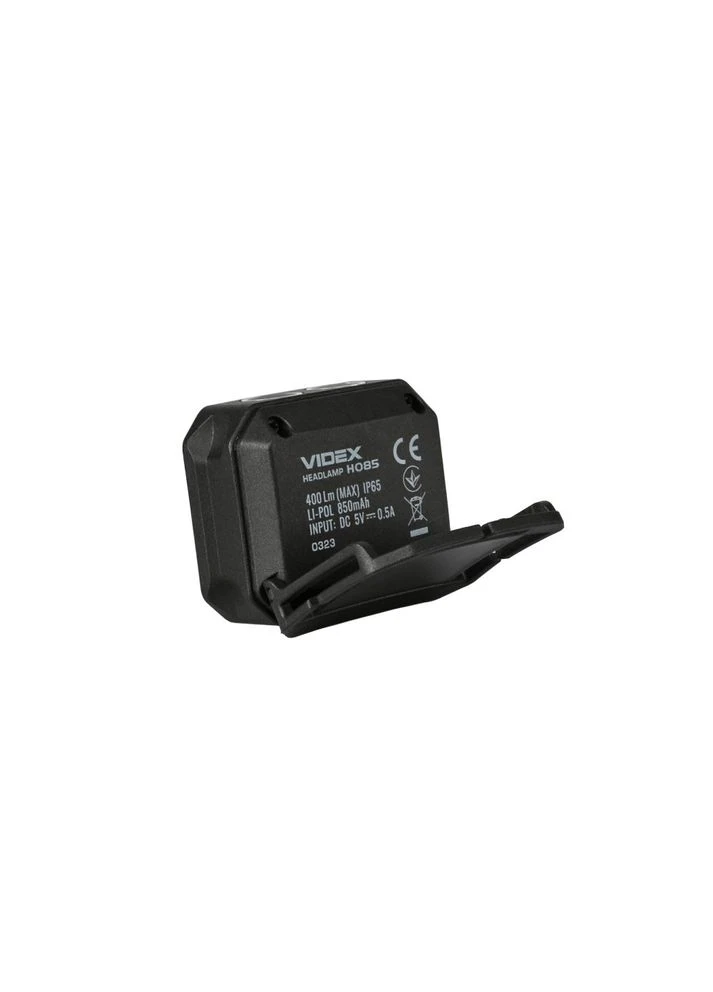 Налобний ліхтар VLF-H085-OR (CREE XTE+COB, 400 люмен, 8 режимів, USB-C), помаранчевий, для бігу та риболовлі Videx (395604990)
