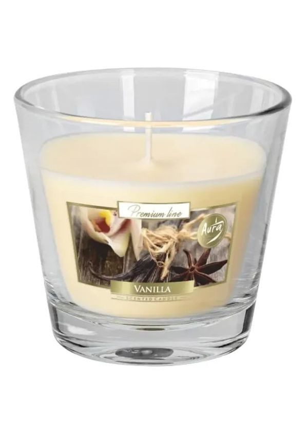 Свічка в скляному стакані Ваніль SN 90-67 Bispol (315348678)