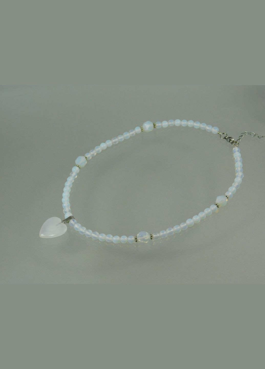 Намисто "Сердечко" Місячний камінь Fursa fashion (322315652)