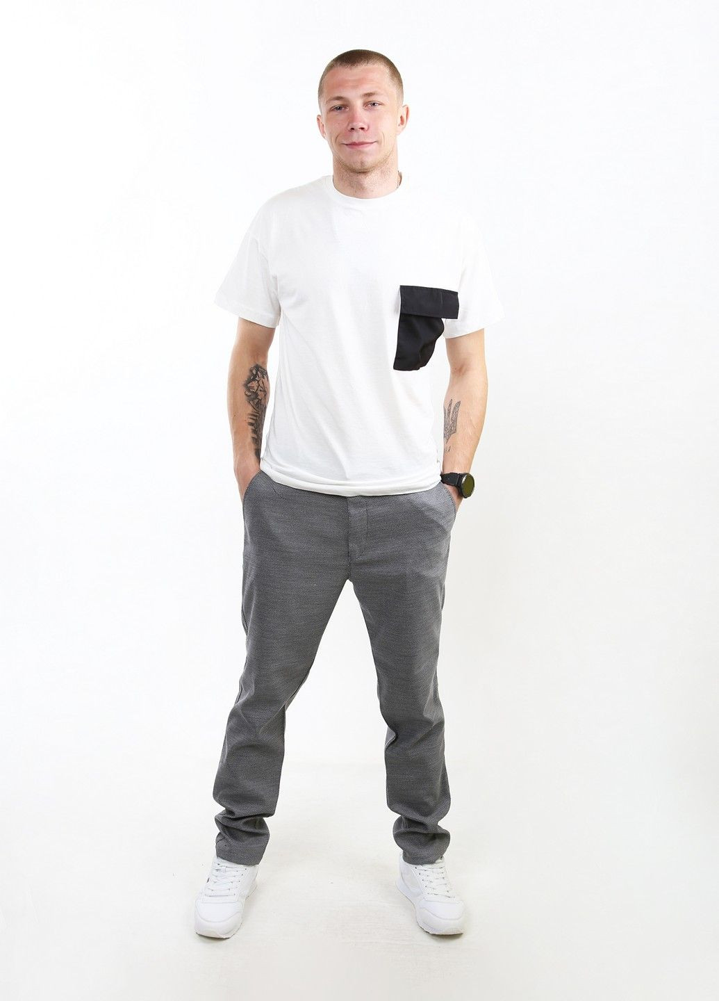 Серые демисезонные брюки Mtp