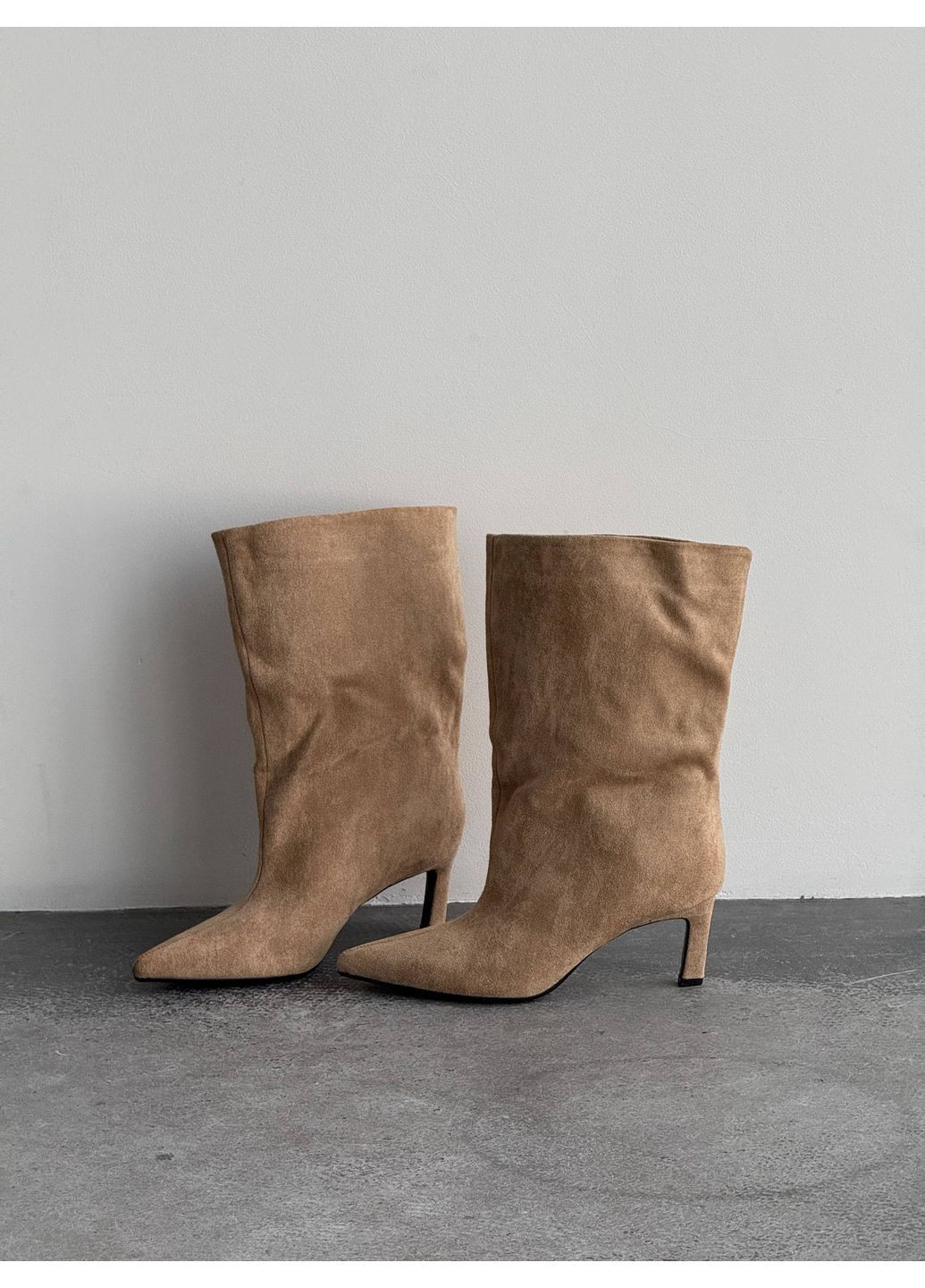 Бежевые демисезонная демисезонные ботильоны No Brand