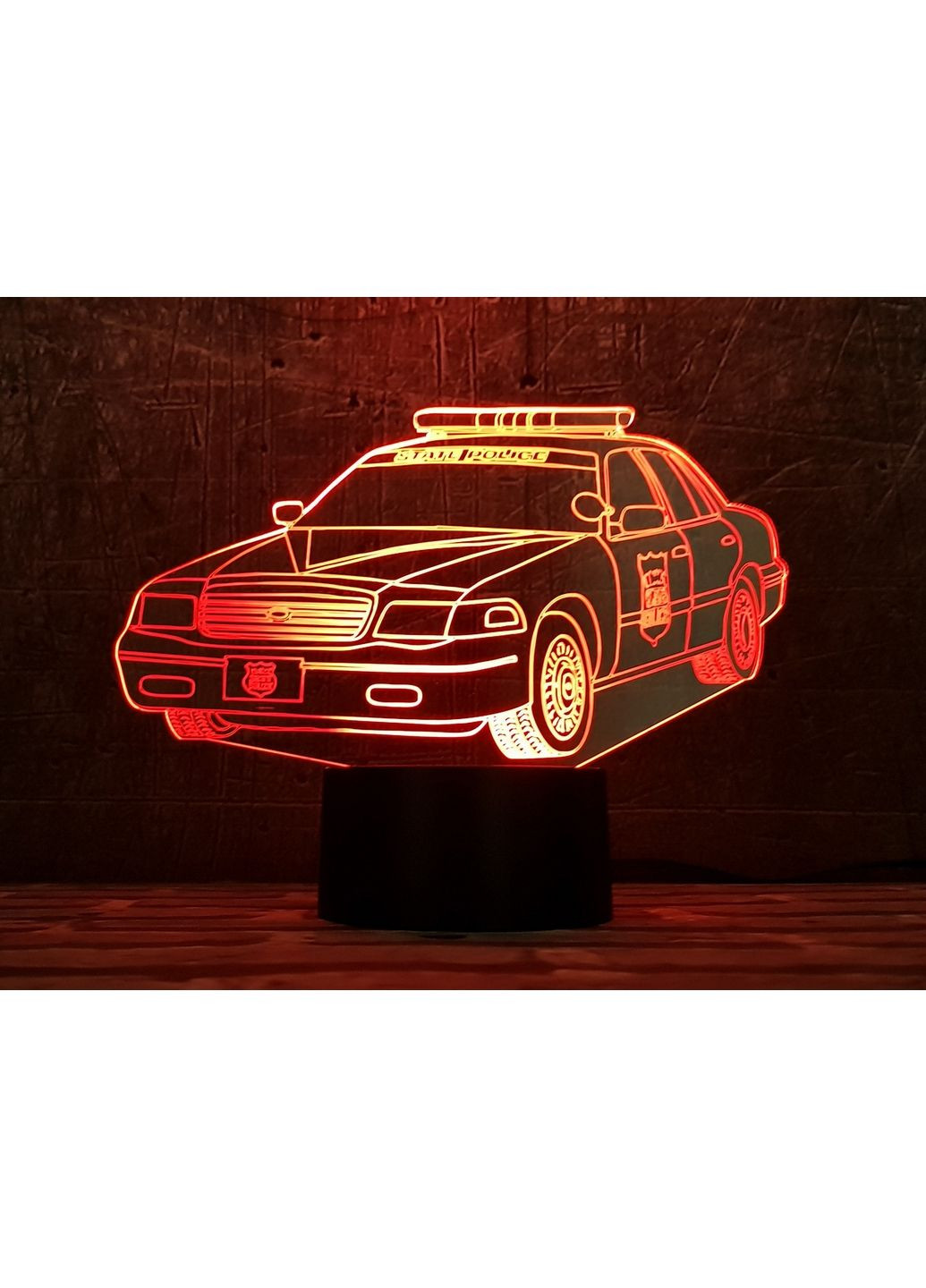 3D нічник-світильник "Автомобіль 30" 3DTOYSLAMP (279325389)