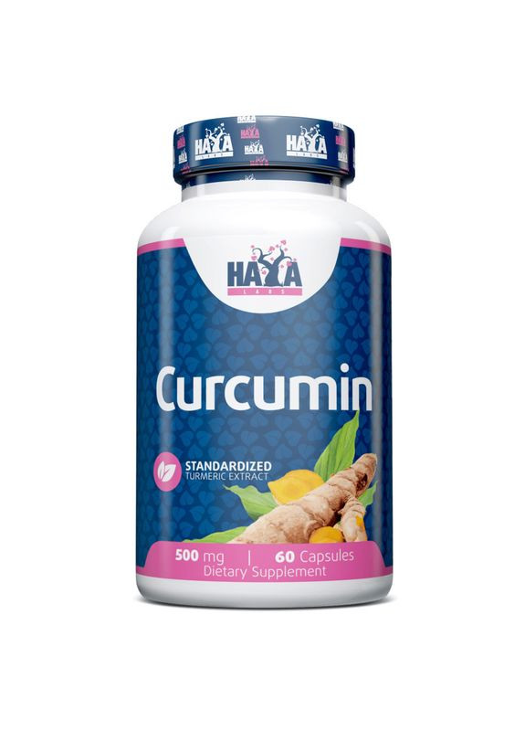 Натуральная добавка Curcumin 500 mg, 60 капсул Haya Labs (324421676)