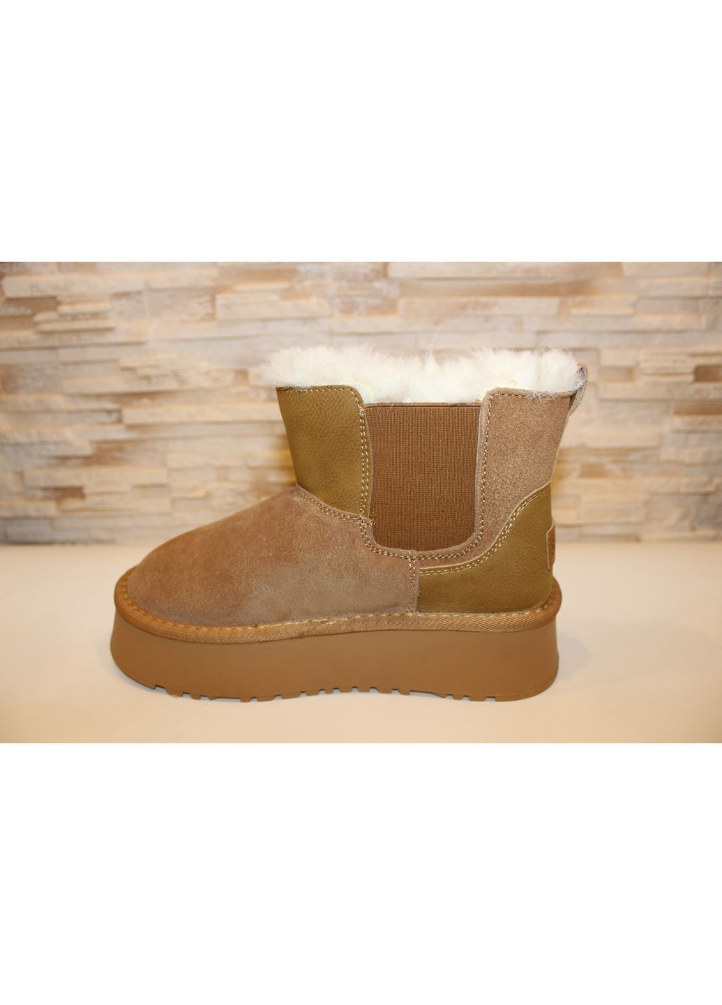 Угги женские зимние коричневые натуральная замша Seven Уггі жіночі зимові (369363678)