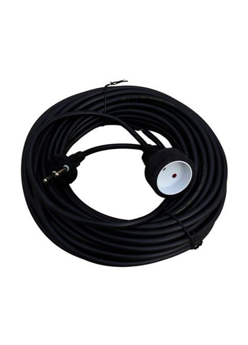 Удлинитель одноместный ПВС 20м (2 х 1,5, черн.) Dozer (317419866)