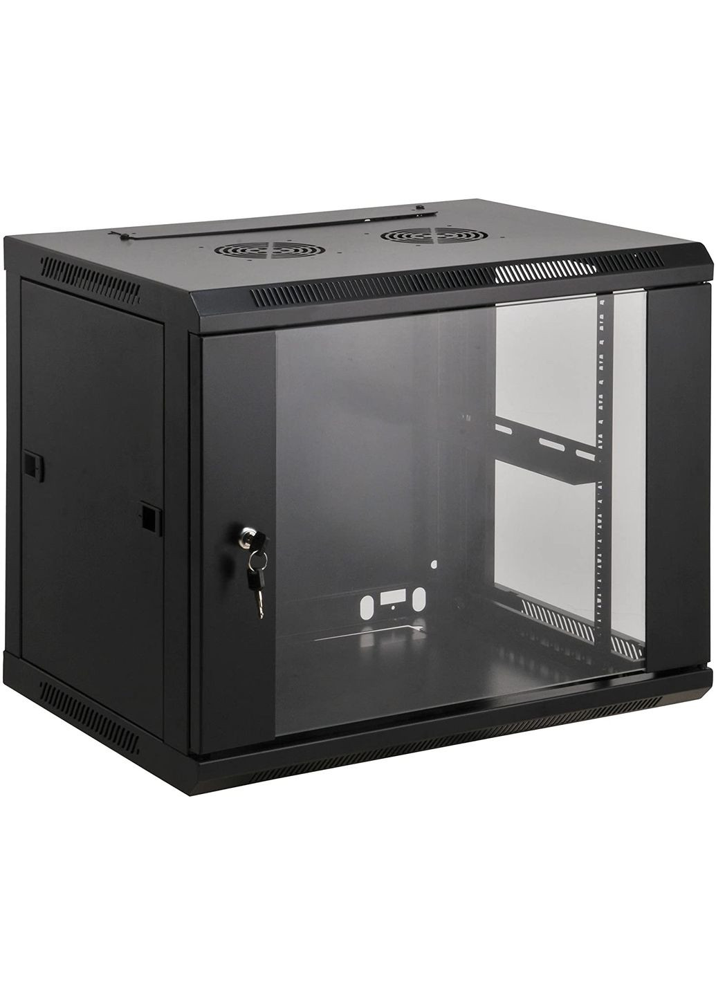 Шафа настінна 19", 6Ux570x450, (Ш*Г), розібрана, чорна Kingda (362668511)