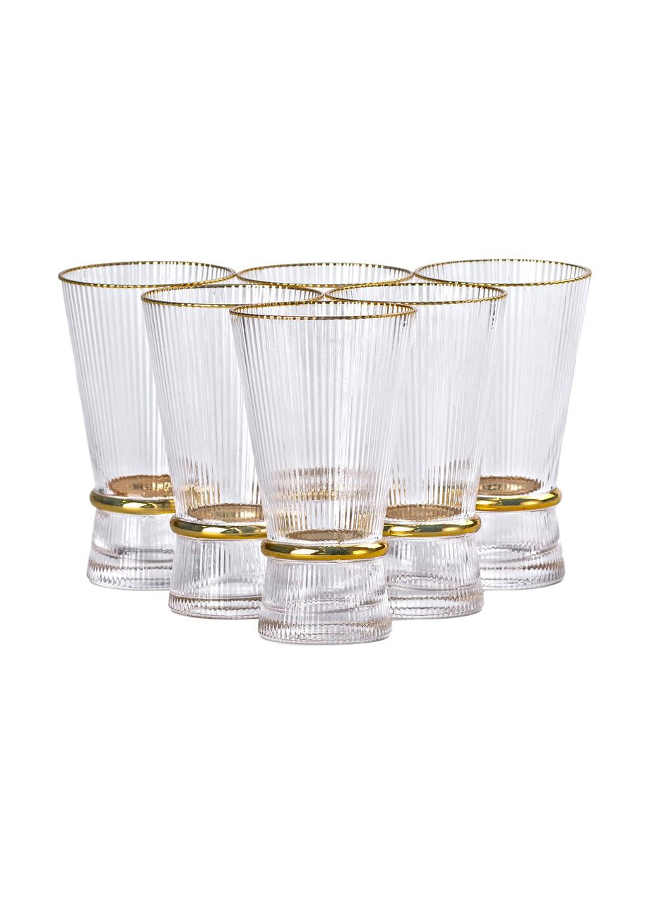 Набор из 6 стаканов, 400 мл, для лимонада, воды, сока и коктейлей Jooki (358706478)