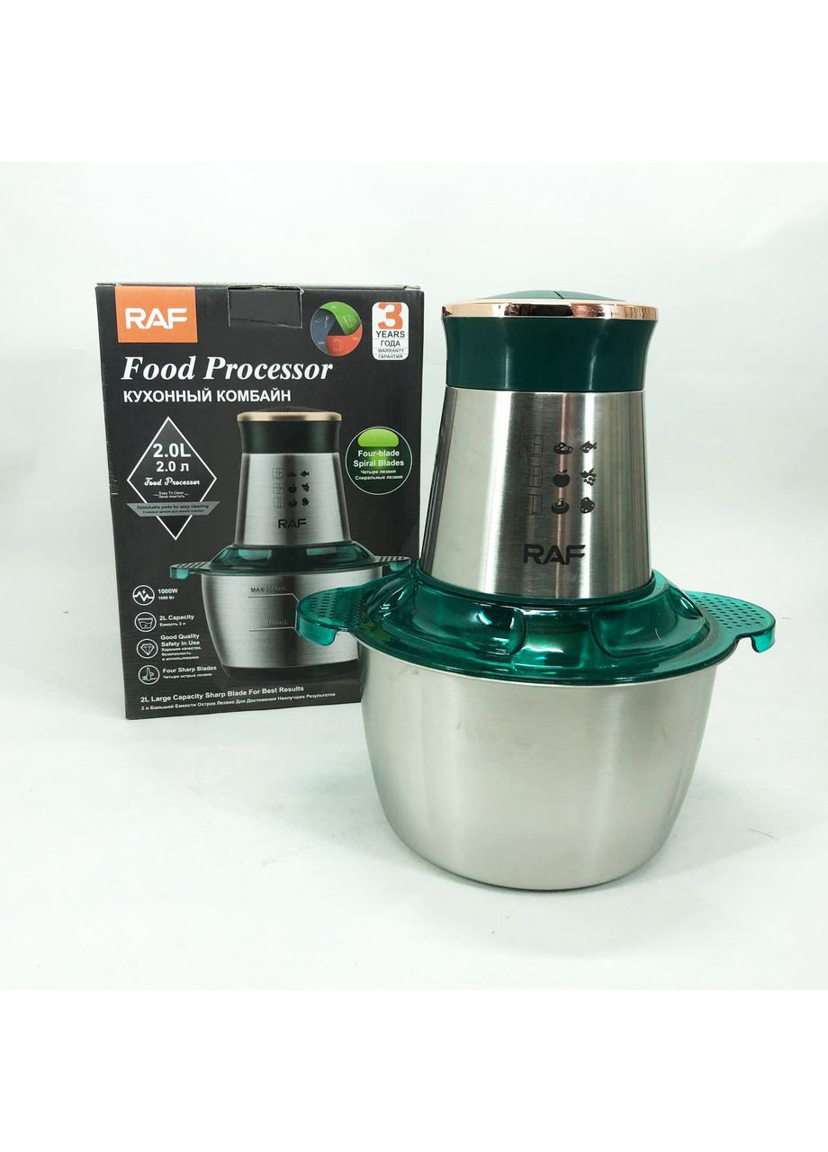 Домашний электрический стационарный блендер R.7029 1000 Вт 2л, Измельчитель FE-389 электрический бытовой RAF (349512037)