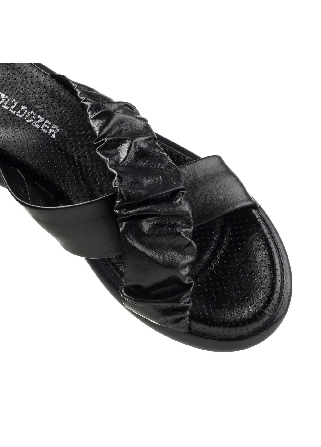 Черные шлепанцы (1571лz) Bulldozer