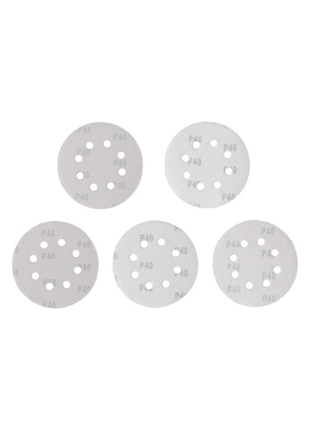 Круг шлифовальный самоклеящийся 125 мм Р40 для эксцентриковых шлифмашин (5 шт.) Intertool (332204068)