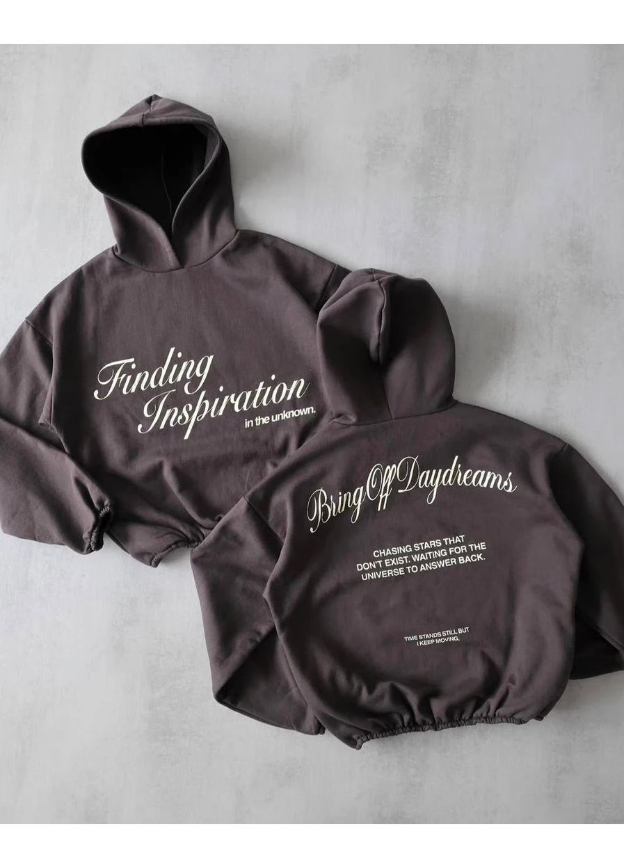 Худі з написами з якісноі двунитки No Brand (402544271)