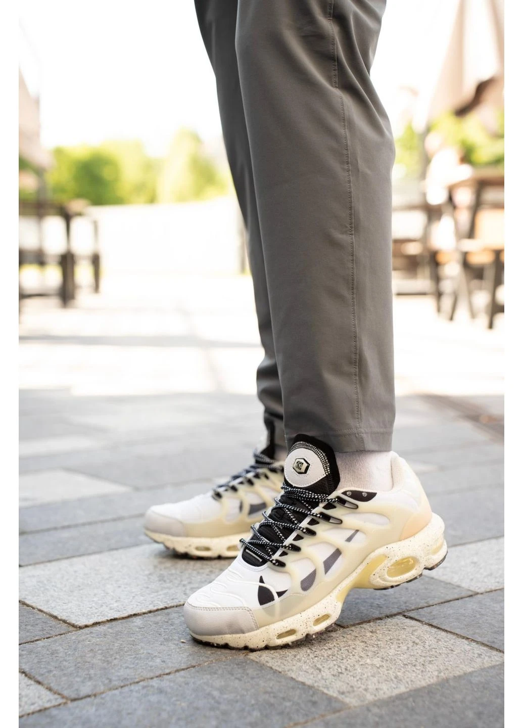 Чорні літні кросівки nike air max tn terrascape plus beige black найк аір макс тн плюс No Brand