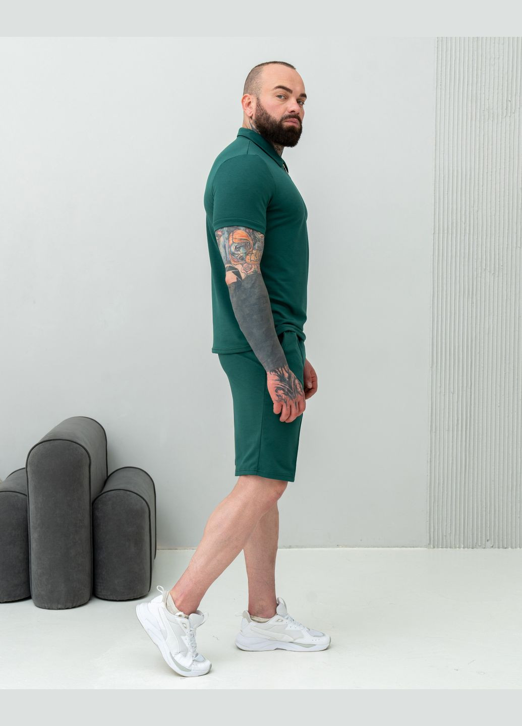 Поло чоловіче на змійці No Brand поло (296436988)