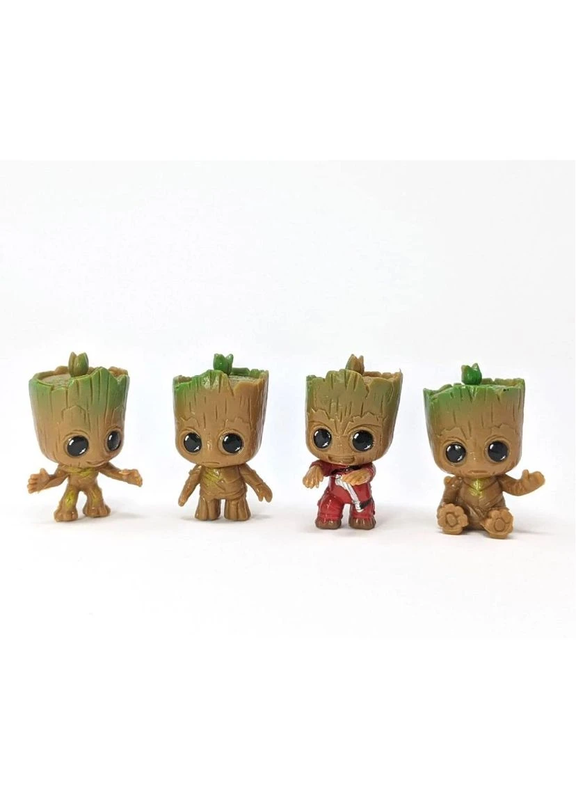 Набор фигурок Грут Стражи Галактики Groot Guardians Of The Galaxy Малыш Грут Baby Groot игрушки 4 шт 5 см Shantou (296627785)