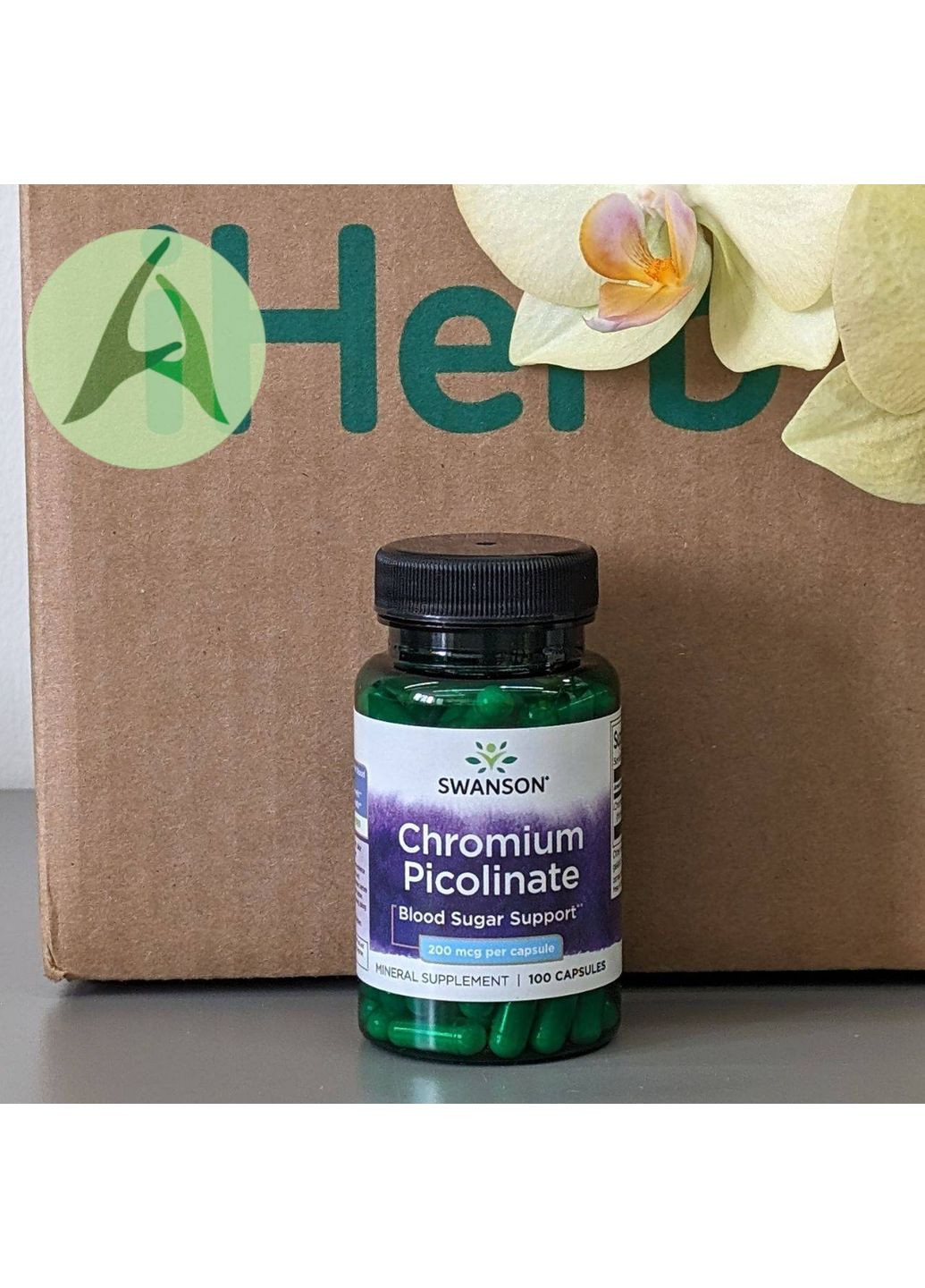 Піколінат хрому, 200 мкг, 100 капсул Swanson (361858553)