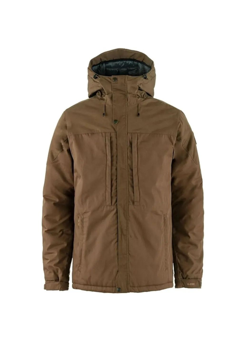 Коричнева демісезонна куртка skogso padded jacket mns Fjallraven